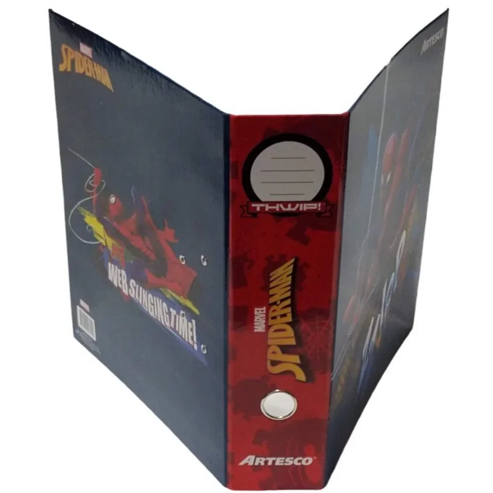 Marvel Spider-Man 2-Ring Lever Arch File Folder Artesco Web-Slinging Binder NEW